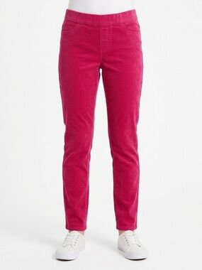 BNWT Arizona Jean Co. Ribbed Velour Leggings Girl's Size XL 16 Violet / Pink